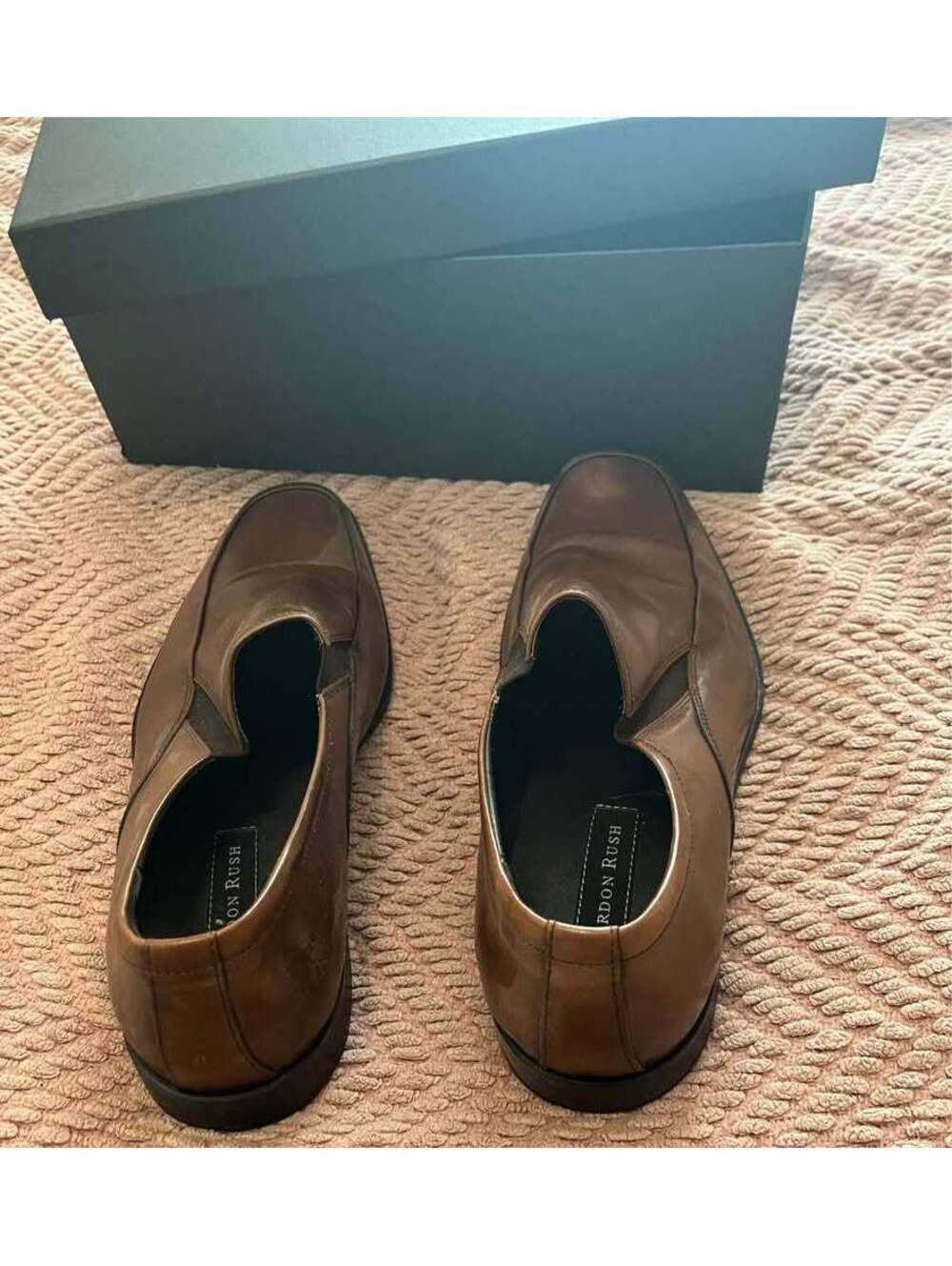 Gordon Rush Adrian Brown Leather Loafers View 3